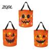 Großkapazitäts-Feiertagsgeschenkkörbe LED-Leuchtender Halloween-Eimer, Leuchtet im Dunkeln Süßes oder Saures Süßigkeiten-Themen-Party-Tischdekorationen Tasche