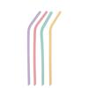 Food-Grade Silicone Reusable Straw Set, High-Temperature Resistant