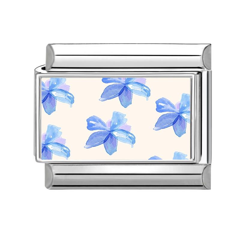 New Brilliant Colorful Flower Butterfly Series Italian Charm Links Fit 9mm Stainless Steel Bracelet Women Men DIY Making Jewelry