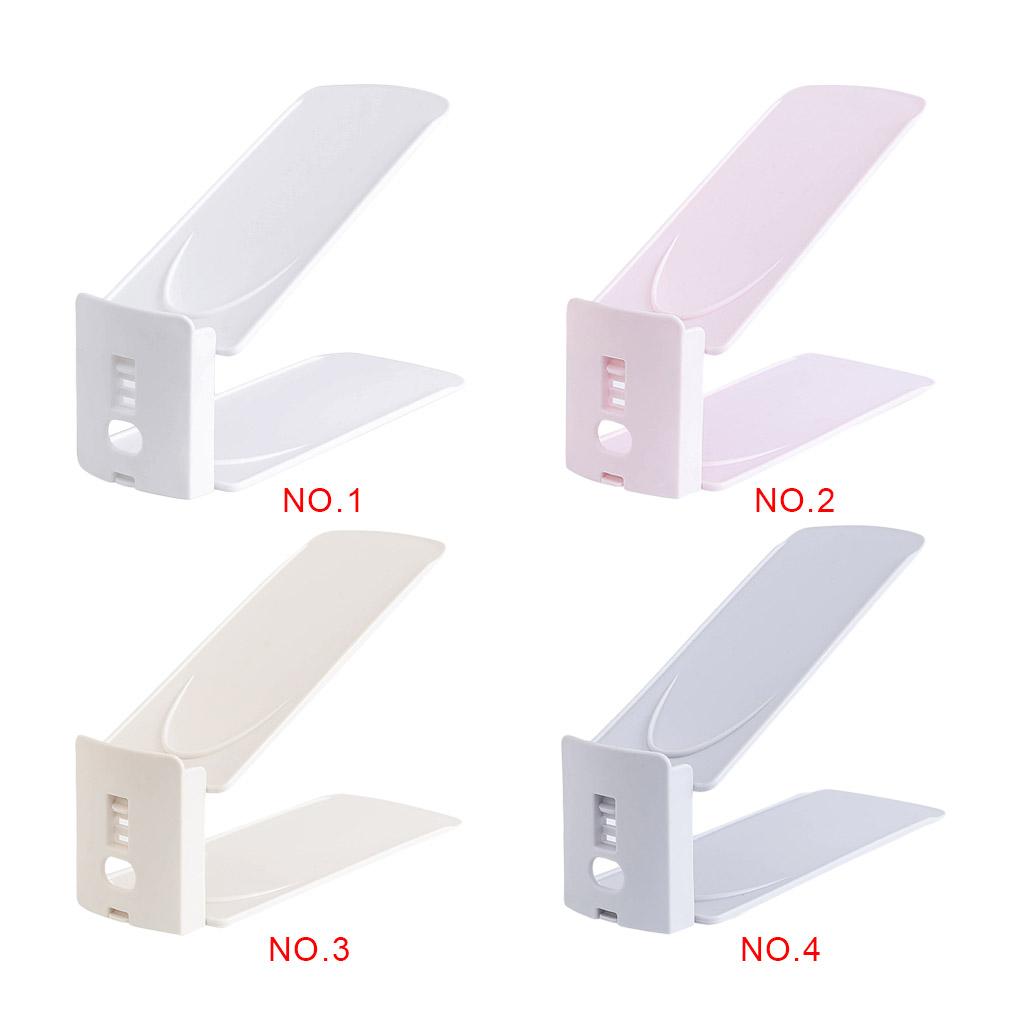 Double Shoe Rack Adjustable Space Saving Plastic Shoe Rack Storage Box