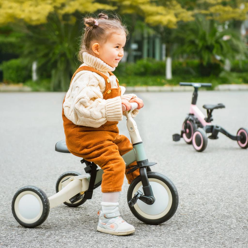 BTM Tricycle for Balance Kick Push for 3 Going With With Safety Control Steering 1 Year 2 Year 3 Year 4 Year Gift Kids, 5-way, Bike, Bike, Stroller,