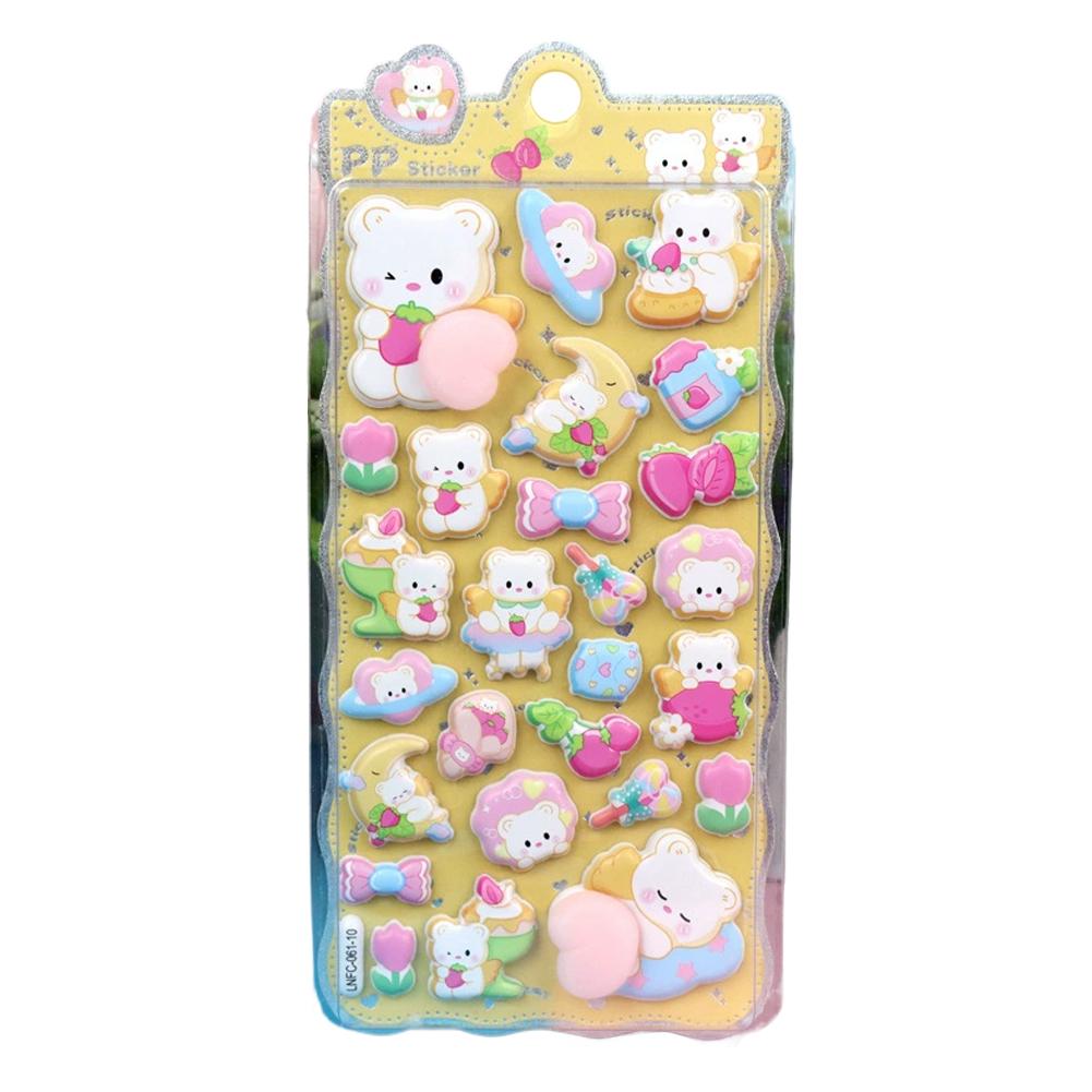 

Мультяшні Потовщені М які та Милі Стискаючі Наліпки-Декомпресори Задняя Частина Тварини Панда 3D Наліпки Декорація для Чохла Телефона