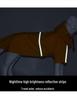 Large Dog Hooded Raincoat with Reflective Strips - Windproof & Waterproof