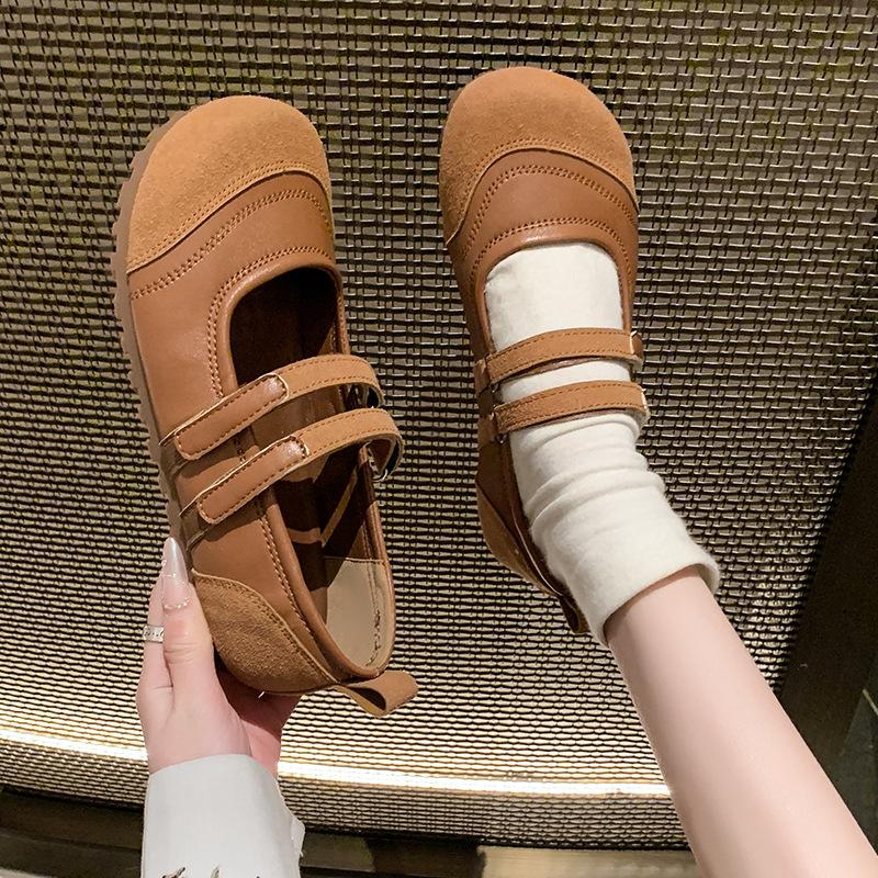 Fashion Retro Small Fragrant Mary Jane Shoes Women's Shoes Spring and Autumn 2025 New Inner Height Increase Boken Shoes Soft Sole Single Shoes