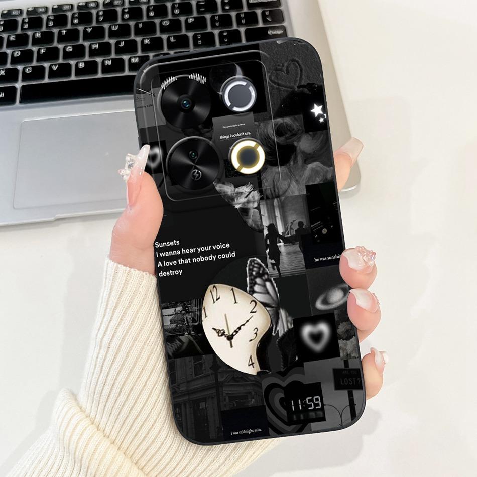 For ITEL P65 New Fashion Dusk Beach Painting Case For Itel P671L ItelP65 4G Soft Silicone Shockproof Phone Cases
