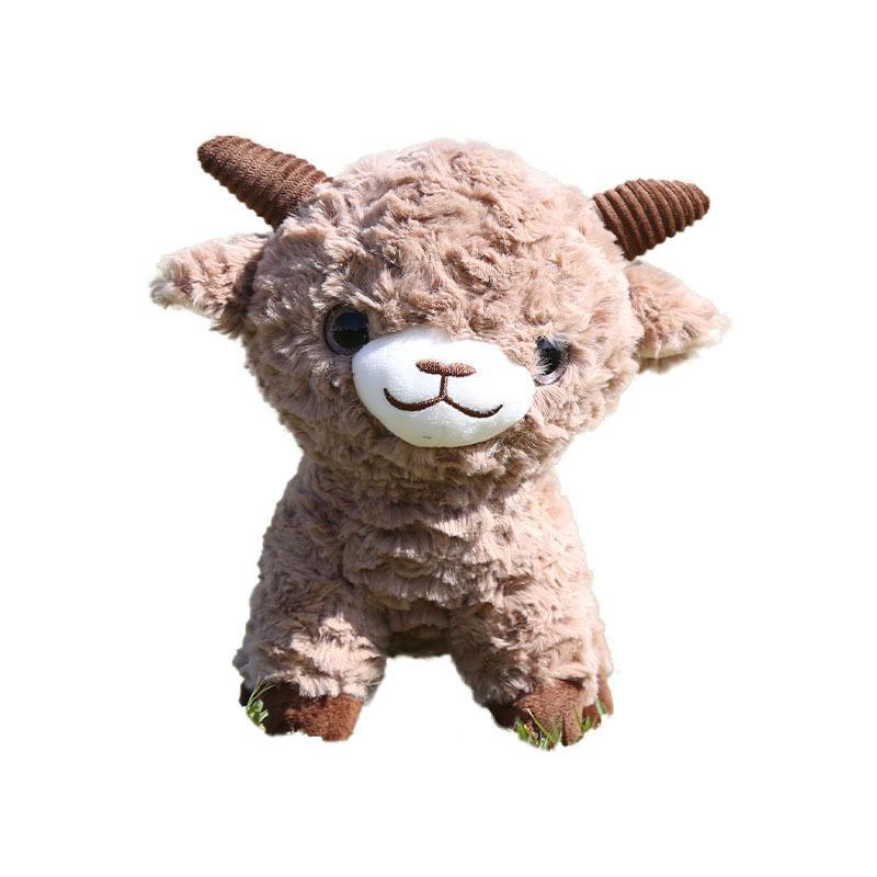 Cute Standing Sheep Plush Toy Soft Fluffy Big Eyed Stuffed Animal 11/15/25cm for Kids Birthday Gift Home Decor