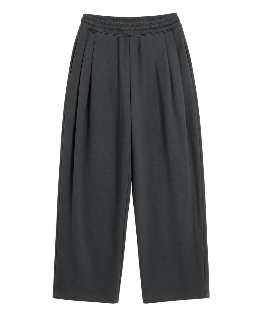 BRENSON (Renew Ver.) Double-Pleat Wide Sweatpants ( 4 Colors ) ( Fleece Line Option )