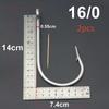 Stainless Steel Fishing Hooks 7731 Big Game Thick Tuna Bait Fishing Hook Sea Shark Extra Strong Saltwater
