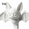 Space Saving Hooks for Apartment 2Pcs 3D Printed Bat Hanging Hooks, Decorative Wall Hangers Keys Unique Shaped Towels Bags, Adhesive Halloween