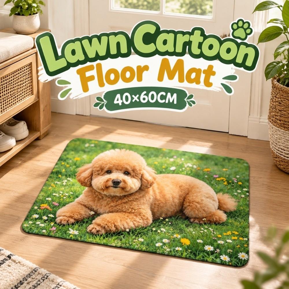 40*60cm Bathroom Carpet Corgi / Teddy Dog Floor Mat New Bedroom Door Small Rug Table Bedside