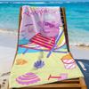 Cartoon P-Peppa Towel P-Pig Beach Towel Travel Lightweight Skin Friendly for Pool Beach Camping Cruise Summer