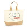 Tote Bag - PLANETEE - Irreplaceable Woman - Natural Jute - Printed In France - Sturdy Handles