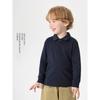 Right European Boys' Academy Style Long-Sleeved Polo Shirt 2026 Spring and Autumn New Children's Clothing Baby White Top