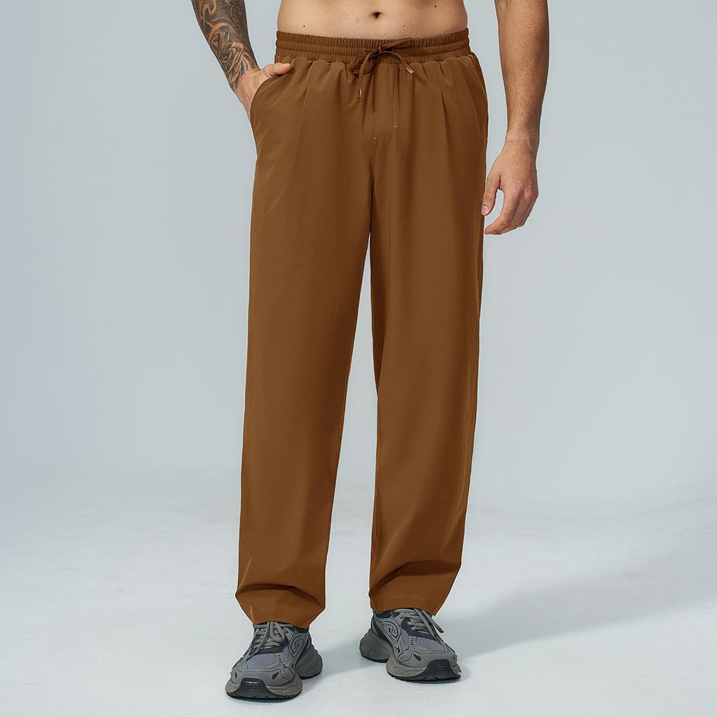 Men's environmentally friendly regeneration, skin-friendly, quick-drying, anti-splashing, outdoor sports and leisure running versatile trousers