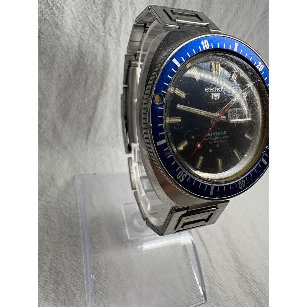 Used SEIKO 5 SPORTS 21 jewel automatic men's watch working item