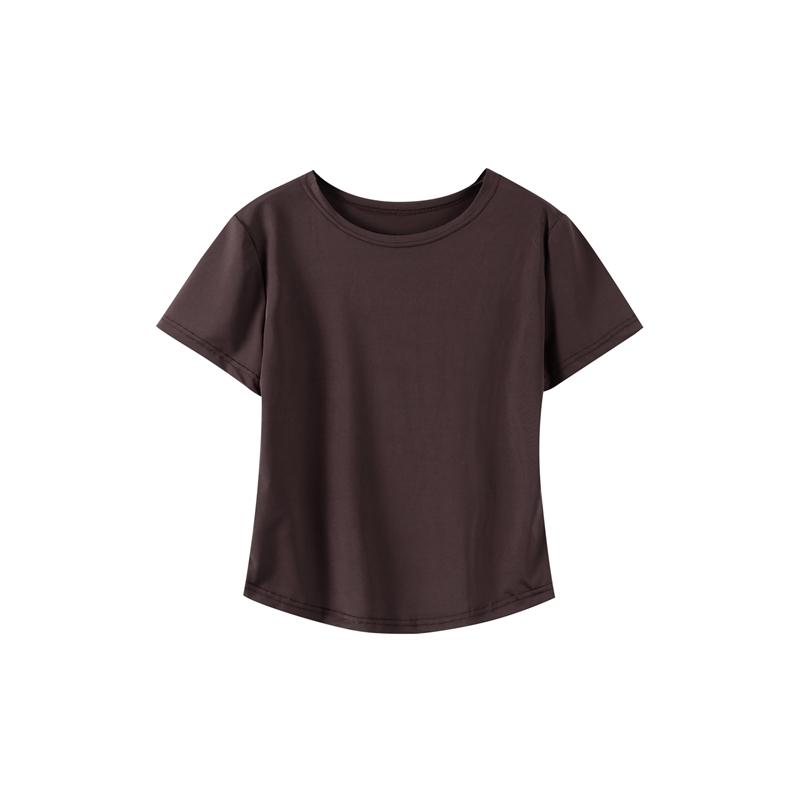 Uformelt Langbuksesett Dame O-hals Kortermet T-skjorte Elastisk Midje Buksesett Vår Sommer Ensfarget Dame Pendlerantrekk