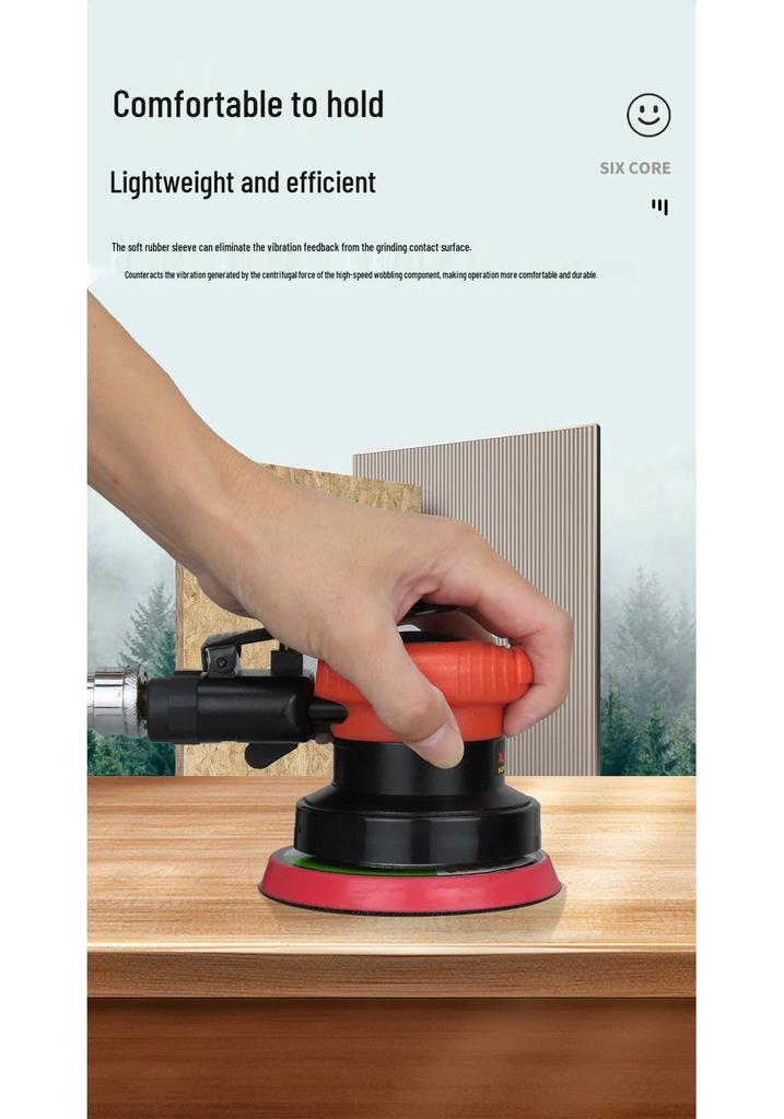 Gaobao 4-Inch Air-Powered Pneumatic Sander & Polisher for Metal and Stone