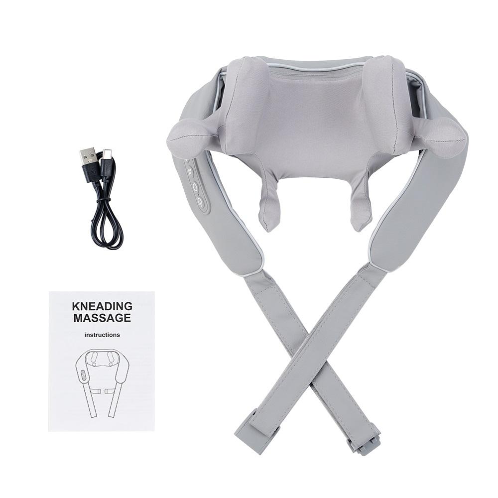 

8-head Trapezius Massager Neck And Shoulder Massager Wireless Shoulder And Back Kneading Massage Relaxing Tense Muscles серый