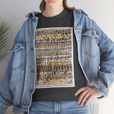 Paul Klee Art Print T-Shirt and Kids Tshirt, 'Cooling In a Hot Zone Garden'