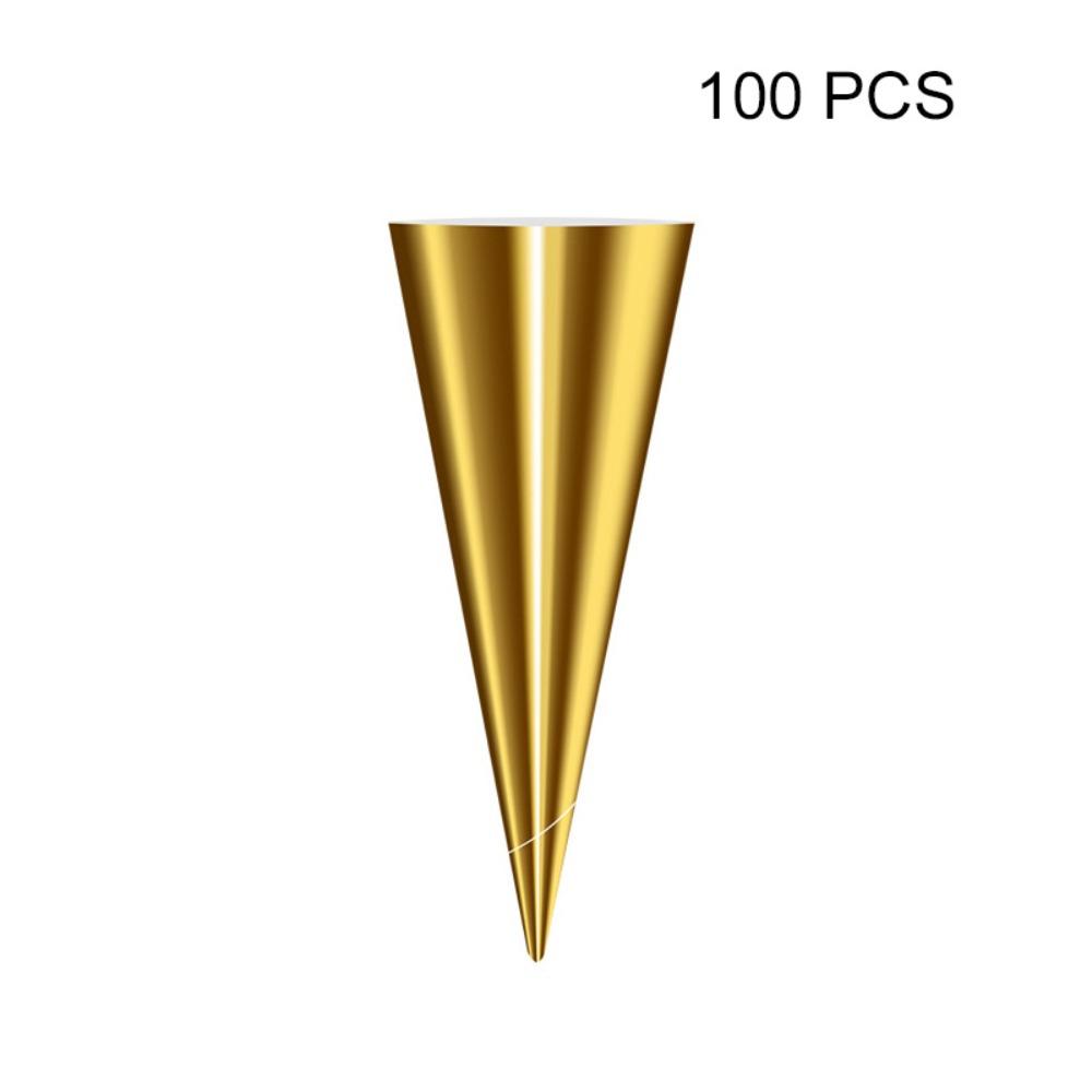 100PCS Solid Color Ice Cream Cone Sleeve Thickened Ice Cream Cone Cover  Party