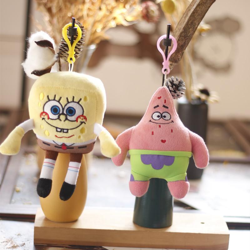 Adorable Spongebob Keychain Plush Toy Cute Patrick Bag Charm For Kids And Adults