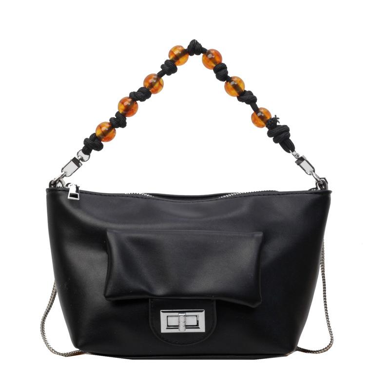 

Сумка через плечо ярких цветов, маленькая сумка через плечо, украшенная бисером чёрный