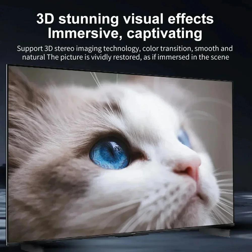 4K 60Hz HD Video Conversion Cable Type-C To Hdmi NO Delay Same Screen Cable TV Computer 2 Meters Braided Screen Projection Cable