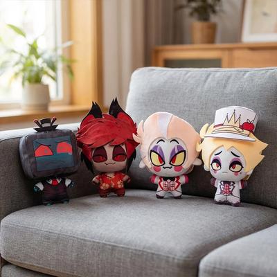 NEU 10cm/3,93in Neue Anime Hazbin Hotel Plüschpuppe Cartoon Film Merchandise Niffty Plüschtier Weiche Stoffpuppe Spielzeug Geschenk für Kinder