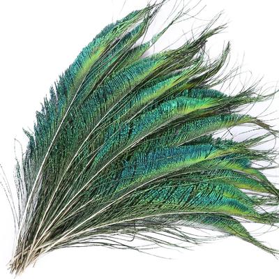 Natural Peacock Sword Feathers 30-35Cm Diy Crafts Decoration Beautiful Plume Party Wedding Home Jewelry Accessory Bulk
