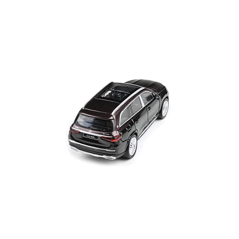 JADI Mercedes-Maybach GLS Obsidian Black/Rubellite Red LHD 1/64 Scale Model PA55304