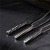 Viking Runes Valknut Necklaces for Men Boys Antique Stainless Steel Mobius Bar Pendant Necklaces,Norse Viking Odin Jewelry5
