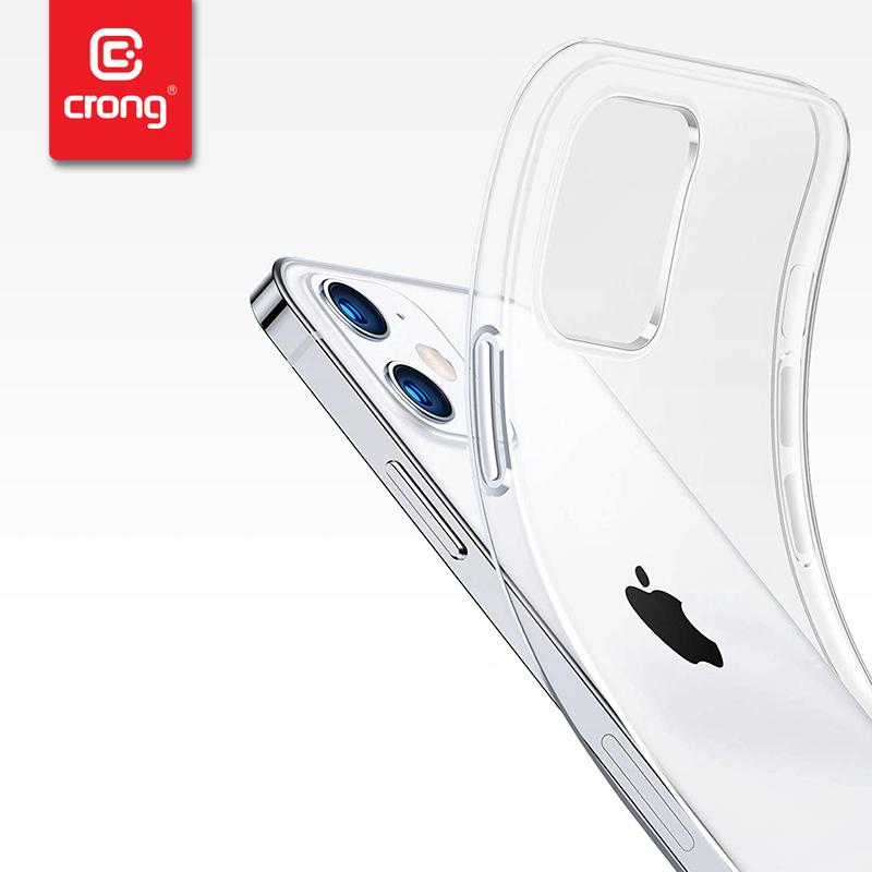 Crong Crystal Slim Cover - Etui Iphone 12 Pro Max (Przezroczysty)