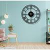 Clock for Living Room, Bedroom, Office, Kitchen, Stylish Analog Wall Clock for Home and Hall, Designer Big Size Modern Wall Watch 40 Cm, Black