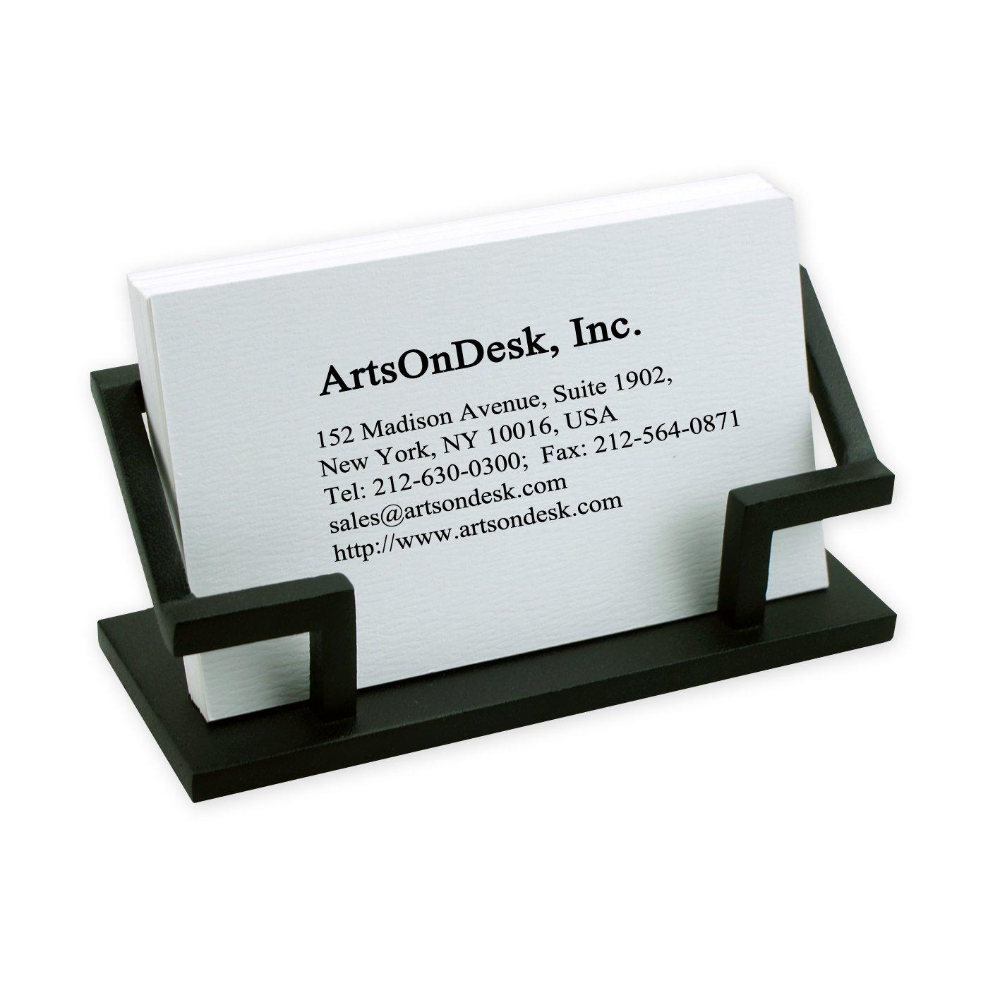 

ArtsOnDesk Modern Art Business Card Stand - Bk301, Registered, USA. Business card holder, business card holder, business card case, desk organizer,