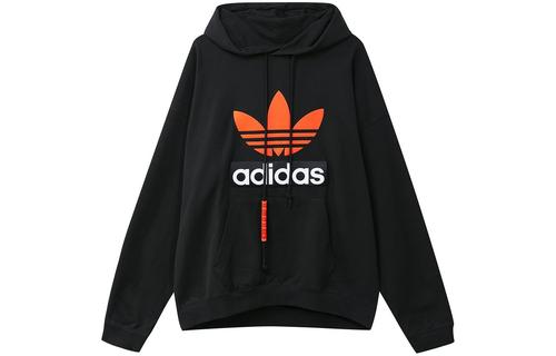 Adidas Originals BIG TREFOIL HOODIE Sweatshirt Men s Black H09354 S чёрный