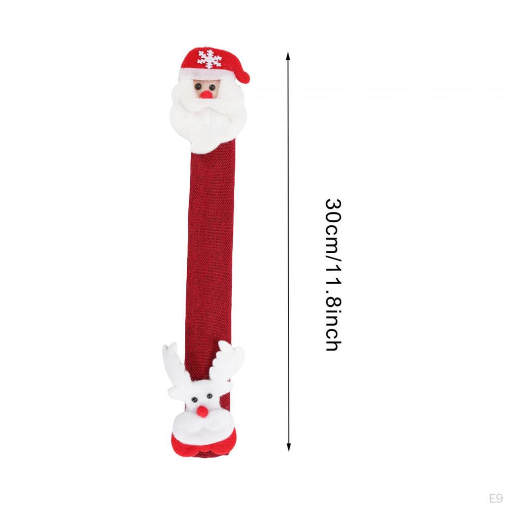 Christmas Fridge Cover Door Pull Gloves Multipurpose Kitchen Appliances Microwave