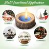 24Pcs Wood Holders Natural Birch Stump Tealight Holder Set for Rustic Centerpieces Home Decor Thanksgiving Christmas