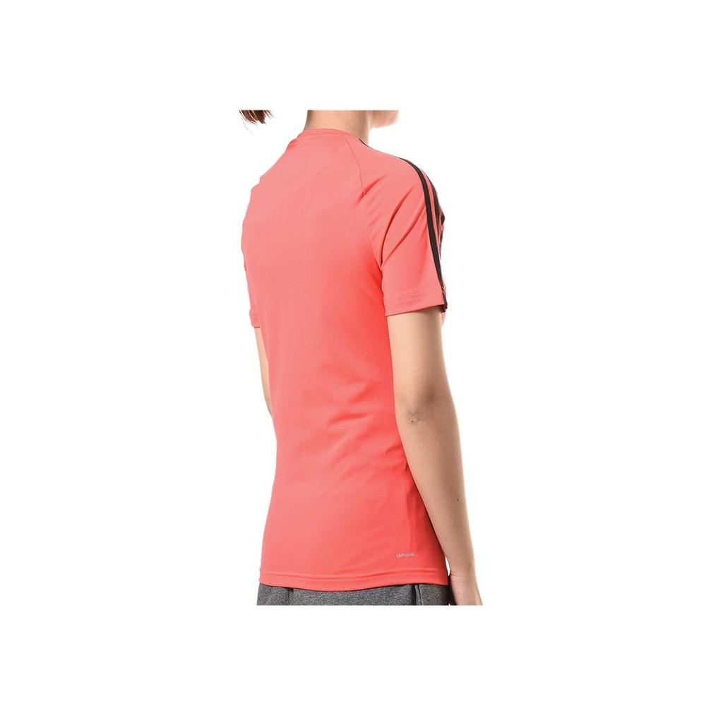 Adidas Womens Training Series Fashion Comfortable Soft Skin-Friendly Quick-Dry Short Sleeve Raglan T-Shirt Women Tops Red EH8724