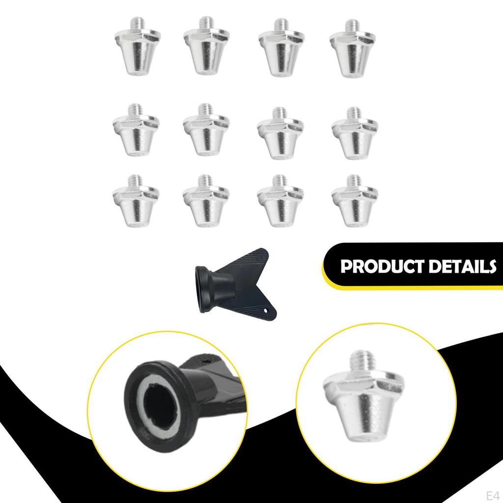 12 Pieces Football Boot Studs Directly Replace Aluminum Alloy Easy To Install Soccer Shoe for