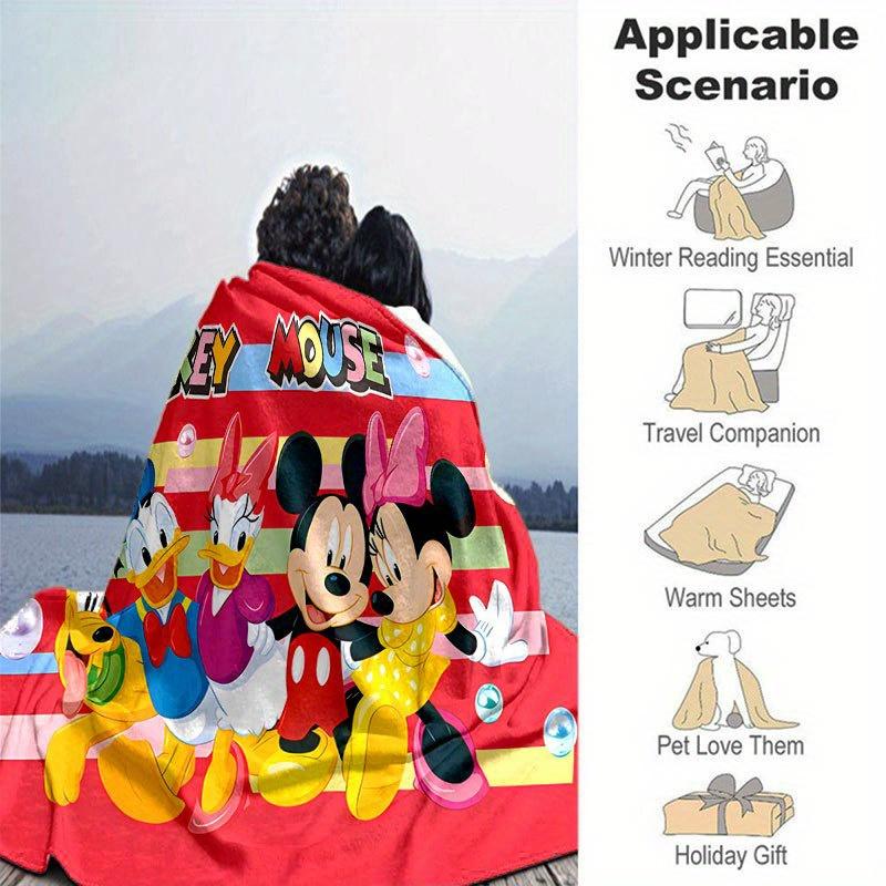 Mickey und Minnie Cartoon-Decke: Entzückend, Warm und Perfekt für die Heimdekoration Wohnzimmer, Reisen und Alle Jahreszeiten
