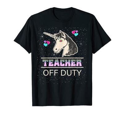School Teacher Summer Unicorn Last Day of School T-Shirt