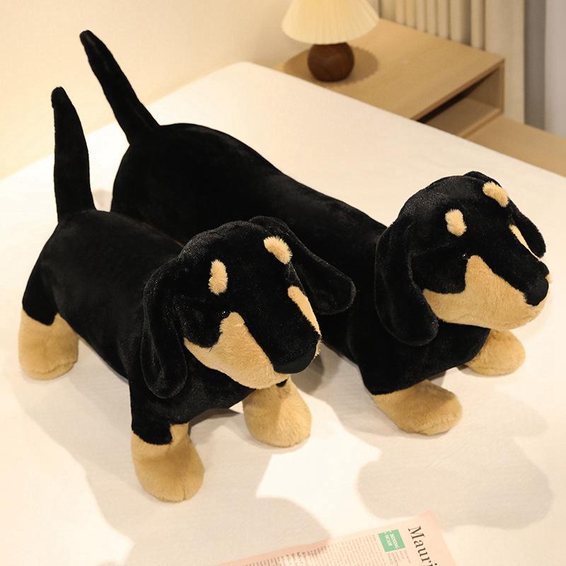 Cartoon Soft Dachshund Dog Doll Plush Toy Puppy Dog Doll Children Soothing Rag Doll Male Birthday Gift