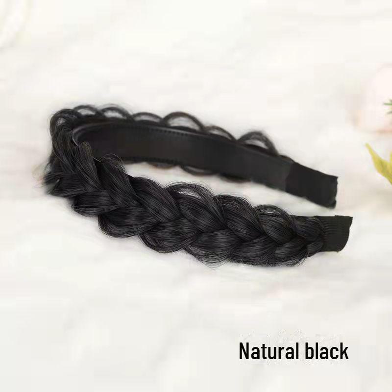 Diadema Trenzada de Espiga Antideslizante con Dientes - Lindo Accesorio para el Cabello Estilo Celebridad para Mujeres