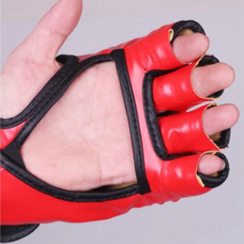 Child Thick Boxing Gloves MMA Gloves Half Finger Punching Bag Kickboxing Muay Thai Mitts Professional Boxing Training Equipment