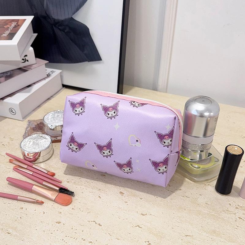 

Kuromi & Kitty Милый пенал большой вместимости и косметичка фиолетовый