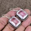 Pink Kunzite Gemstone Handmade 925 Sterling Silver Jewelry Earring 1.77" KKG-996