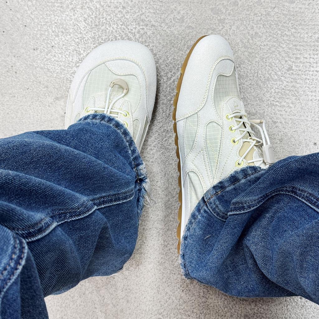 Crooked head drawstring retro moral training shoes casual shoes sports shoes breathable ugly cute little white shoes