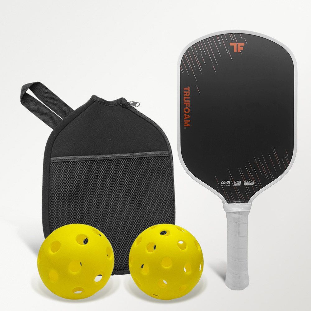 CRBN Co-brand Gen5 Hot Press Toray T700 Carbon Fiber Pickleball Paddle TruFoam Foam Core Professional Tournament Racket