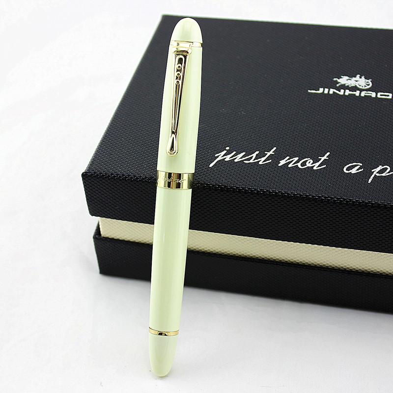 Jinhao X450 Gloss Black 18Kgp 0.7Mm Broad Nib Fountain Pen Jinhao 450 Luxury Business Purple Wine Green Golden 21 Colors Select (as the picture,M 0.7MM)