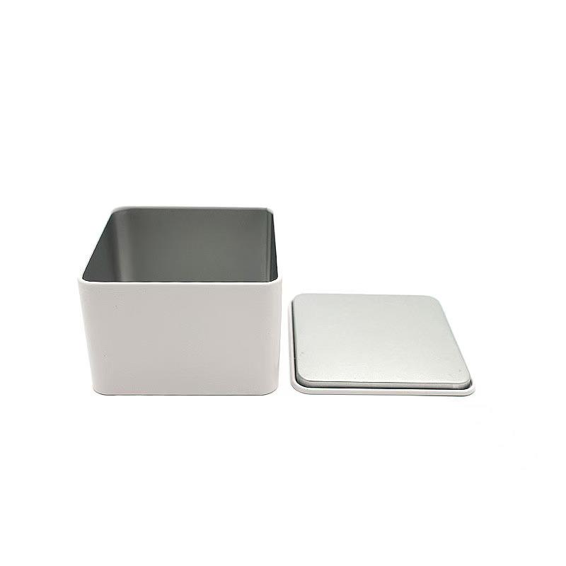 

Square Tin Tea Can and Candy Storage Box